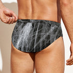 Toy Spiders And Cobweb Print Men's Swim Briefs