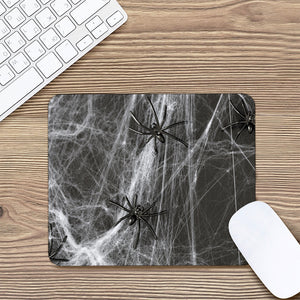 Toy Spiders And Cobweb Print Mouse Pad