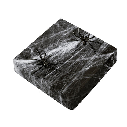 Toy Spiders And Cobweb Print Outdoor Seat Cushion Cover