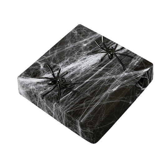 Toy Spiders And Cobweb Print Outdoor Seat Cushion Cover