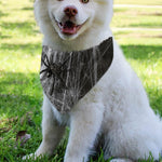 Toy Spiders And Cobweb Print Over The Collar Dog Bandana