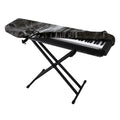 Toy Spiders And Cobweb Print Piano Keyboard Cover