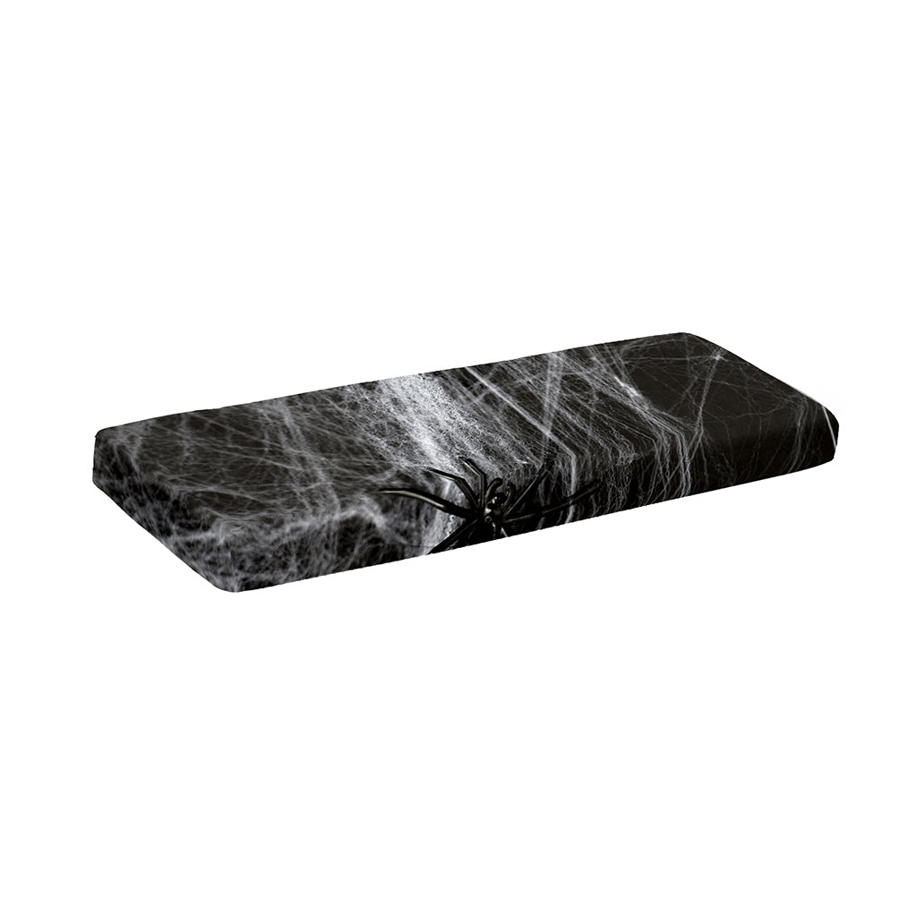 Toy Spiders And Cobweb Print Piano Keyboard Cover