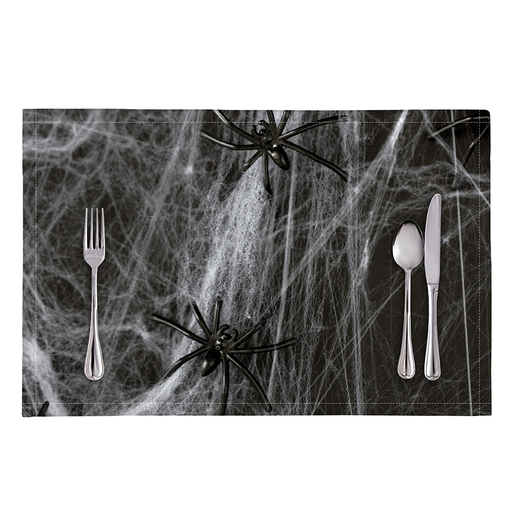 Toy Spiders And Cobweb Print Placemat
