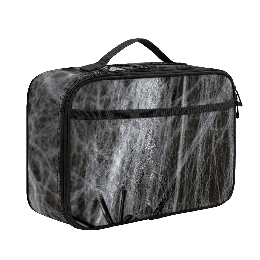Toy Spiders And Cobweb Print Portable Lunch Bag