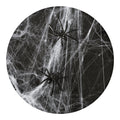 Toy Spiders And Cobweb Print Round Blanket