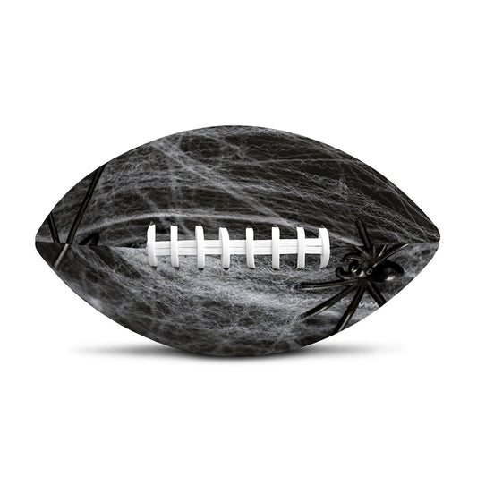 Toy Spiders And Cobweb Print Rugby Ball