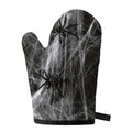 Toy Spiders And Cobweb Print Single Oven Mitt