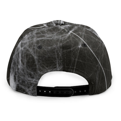 Toy Spiders And Cobweb Print Snapback Cap