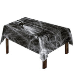 Toy Spiders And Cobweb Print Tablecloth
