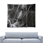 Toy Spiders And Cobweb Print Tapestry