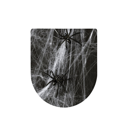 Toy Spiders And Cobweb Print Toilet Lid Cover
