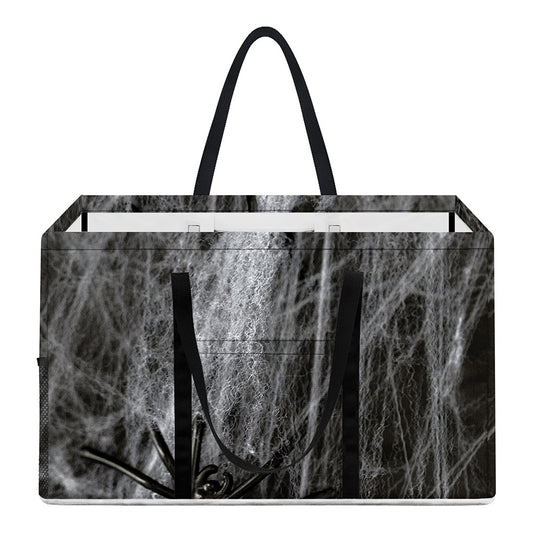 Toy Spiders And Cobweb Print Utility Tote Bag