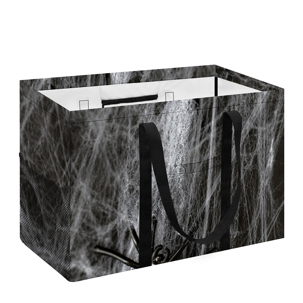 Toy Spiders And Cobweb Print Utility Tote Bag