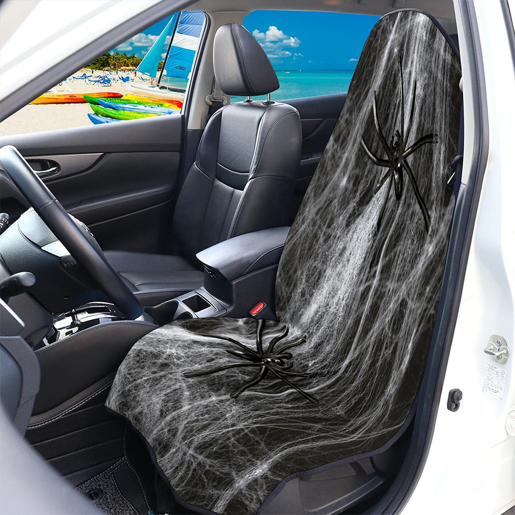Toy Spiders And Cobweb Print Waterproof Car Seat Cover