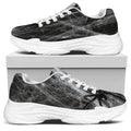 Toy Spiders And Cobweb Print White Chunky Shoes