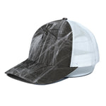 Toy Spiders And Cobweb Print White Mesh Trucker Cap