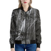 Toy Spiders And Cobweb Print Women's Bomber Jacket