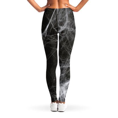 Toy Spiders And Cobweb Print Women's Leggings