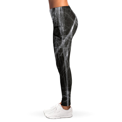 Toy Spiders And Cobweb Print Women's Leggings