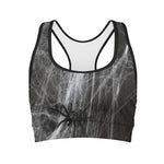 Toy Spiders And Cobweb Print Women's Sports Bra