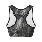 Toy Spiders And Cobweb Print Women's Sports Bra