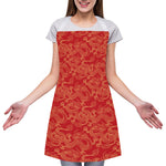 Traditional Chinese Dragon Pattern Print Adjustable Apron