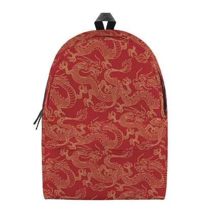 Traditional Chinese Dragon Pattern Print Backpack
