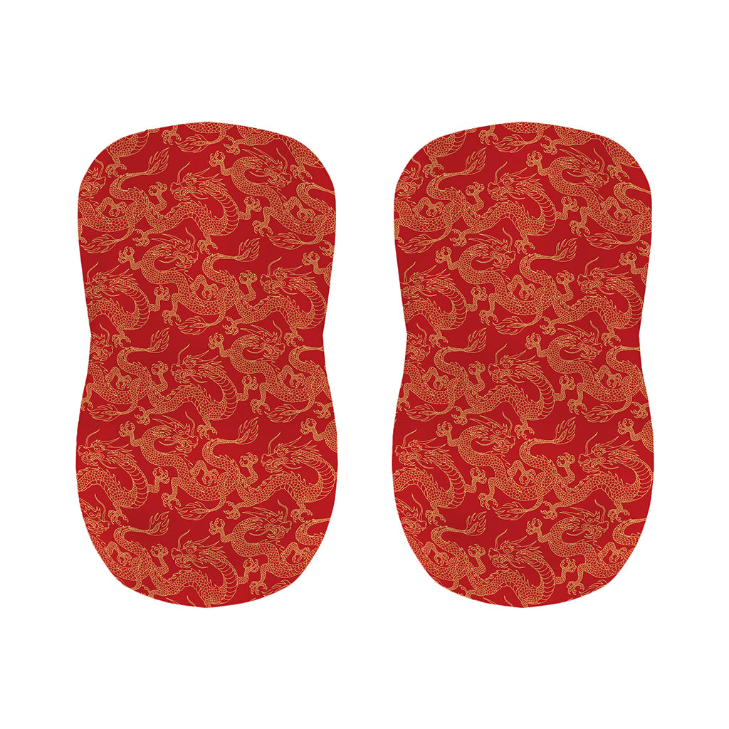 Traditional Chinese Dragon Pattern Print Bar Stool Covers