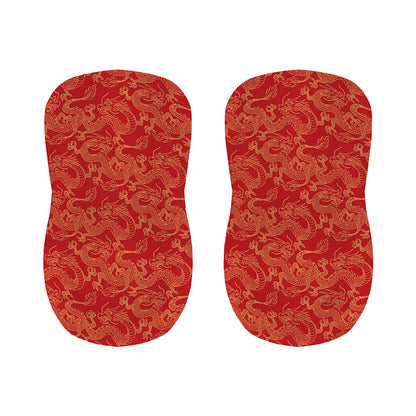 Traditional Chinese Dragon Pattern Print Bar Stool Covers