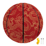 Traditional Chinese Dragon Pattern Print Basketball