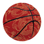 Traditional Chinese Dragon Pattern Print Basketball