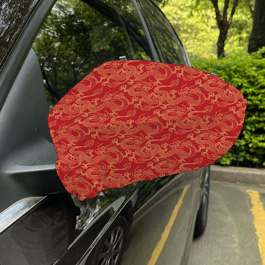 Traditional Chinese Dragon Pattern Print Car Side Mirror Covers