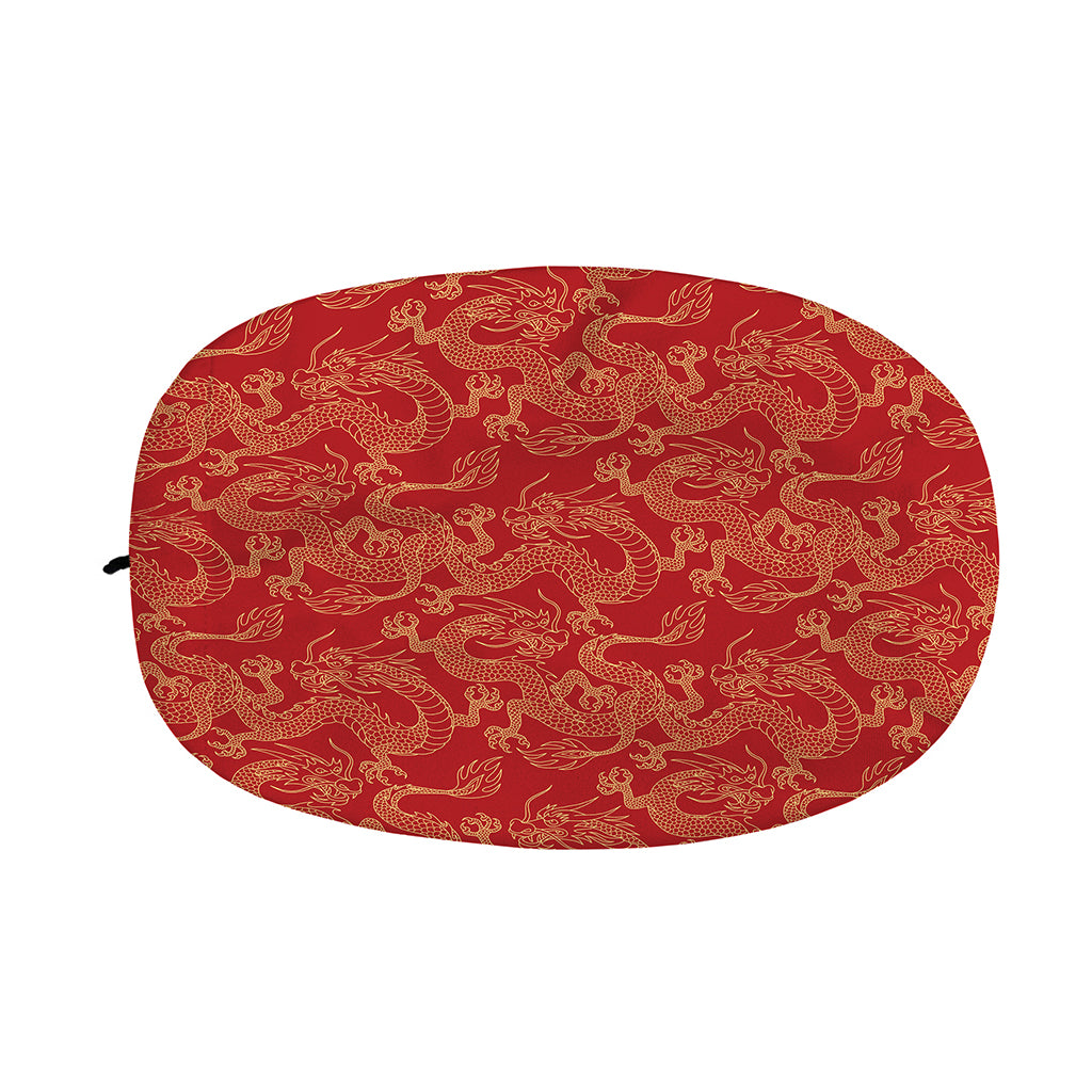 Traditional Chinese Dragon Pattern Print Car Side Mirror Covers