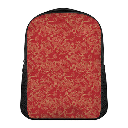 Traditional Chinese Dragon Pattern Print Casual Backpack