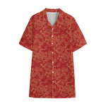 Traditional Chinese Dragon Pattern Print Cotton Hawaiian Shirt