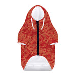 Traditional Chinese Dragon Pattern Print Dog Zip Up Hoodie