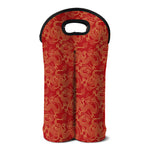 Traditional Chinese Dragon Pattern Print Double Neoprene Wine Tote