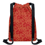 Traditional Chinese Dragon Pattern Print Drawstring Backpack