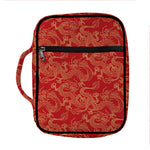 Traditional Chinese Dragon Pattern Print Front Pocket Bible Bag