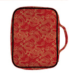 Traditional Chinese Dragon Pattern Print Front Pocket Bible Bag