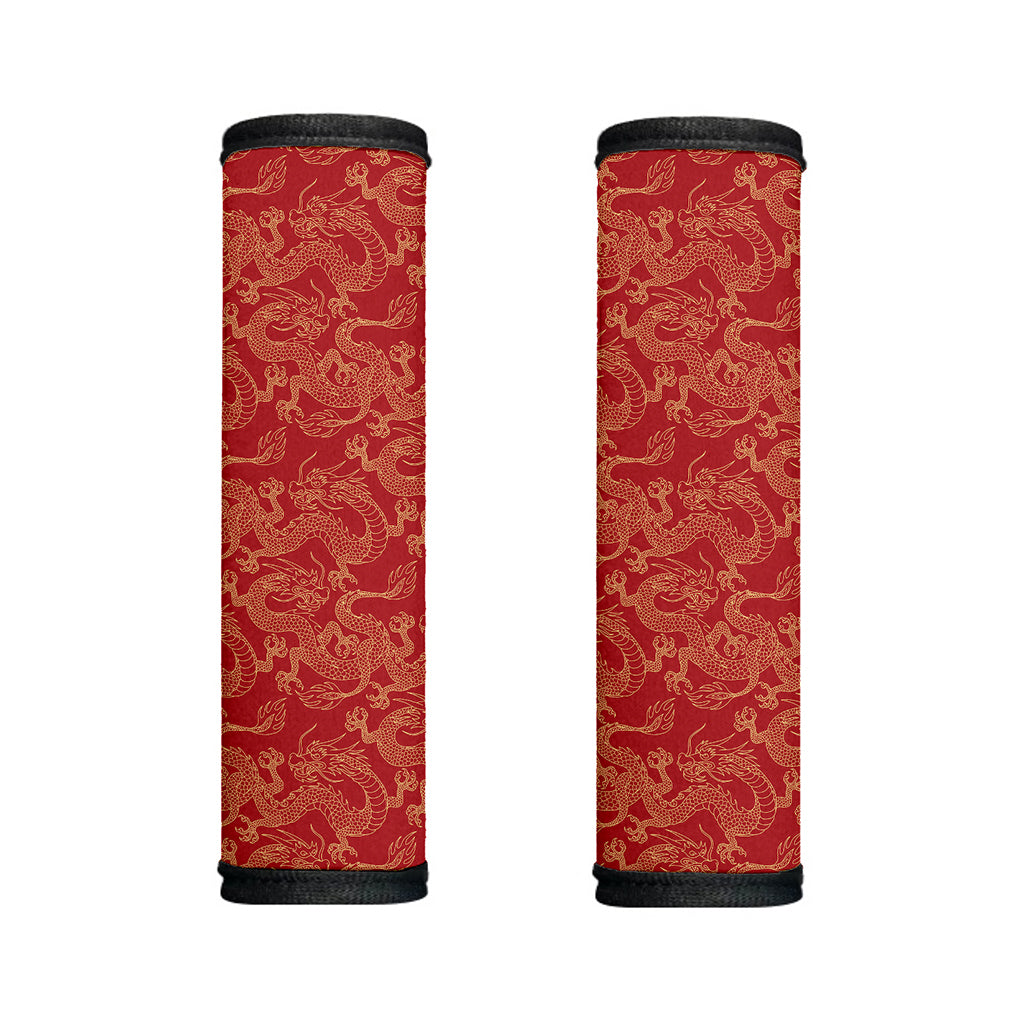 Traditional Chinese Dragon Pattern Print Handle Covers