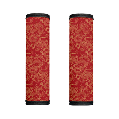 Traditional Chinese Dragon Pattern Print Handle Covers