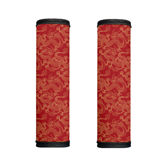 Traditional Chinese Dragon Pattern Print Handle Covers
