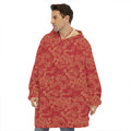 Traditional Chinese Dragon Pattern Print Hoodie Blanket