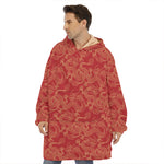 Traditional Chinese Dragon Pattern Print Hoodie Blanket