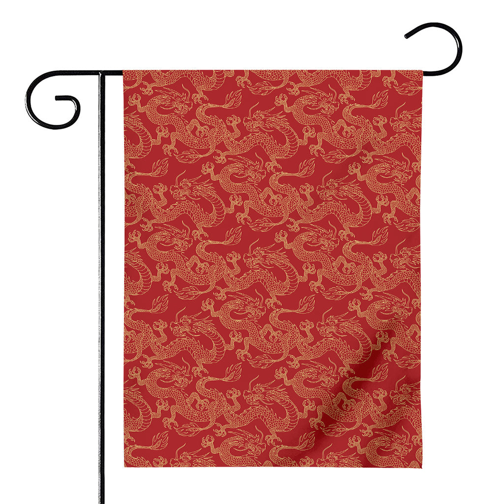Traditional Chinese Dragon Pattern Print House Flag