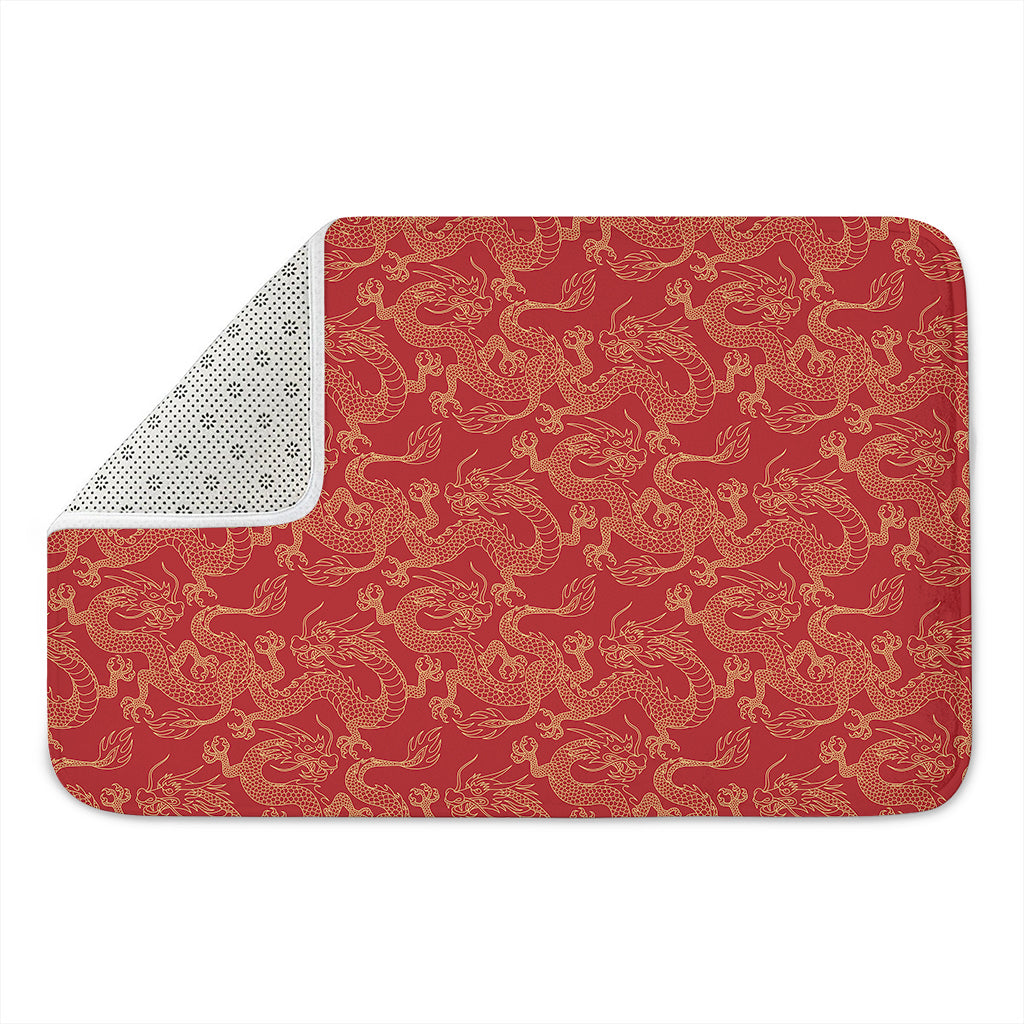 Traditional Chinese Dragon Pattern Print Indoor Door Mat