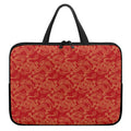 Traditional Chinese Dragon Pattern Print Laptop Sleeve With Handle