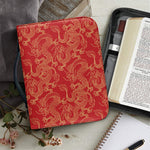 Traditional Chinese Dragon Pattern Print Leather Bible Cover